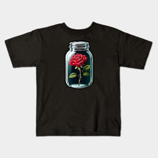 Rose in a jar Kids T-Shirt